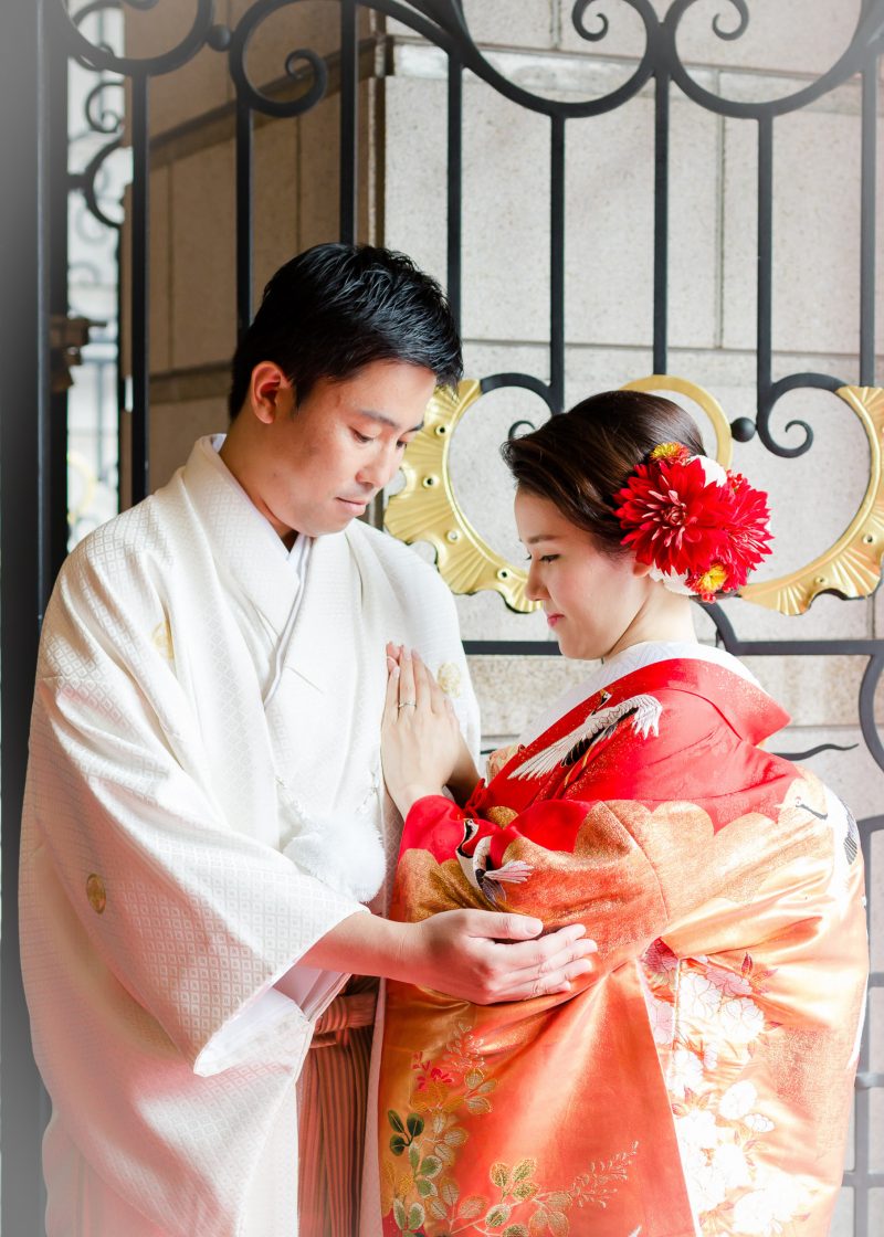 夏　結婚式　着物